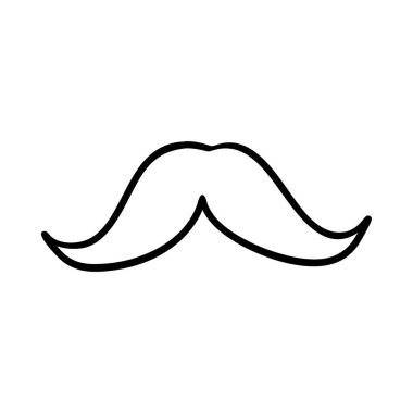 El çizimi bir bıyık ikonu, erkekliği ve tımar edilmeyi simgeliyor..