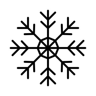 Bir kar tanesinin simgesi, kışı ve soğuk havayı simgeliyor..