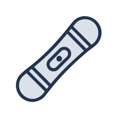 Turuncu snowboard 'un simgesi, kış sporlarını ve aktivitelerini simgeliyor.