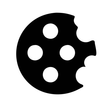 Çikolata parçalı kurabiyenin simgesi, tatlıları sembolize etmek ya da pişirmek..