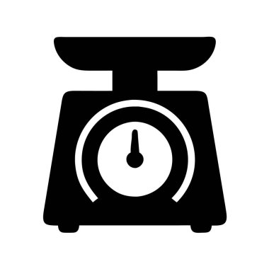 Ölçüm ya da mutfak aletlerini temsil eden bir gıda ölçeğinin simgesi.