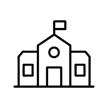 Okul veya üniversite kampüs binasının ana simgesi.