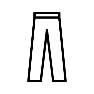 Pantolonun vektör simgesi, sıradan ve resmi moda tasarımları için mükemmel..