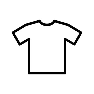 Bir gömleğin vektör simgesi, günlük moda tasarımları için ideal.