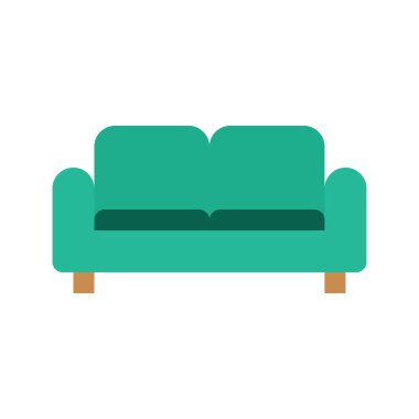 Modern salon ayarları için düz koltuk vektörü