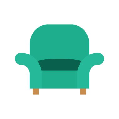 Minimalist markalaşma için düz koltuk vektörü