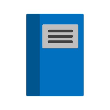 Kapalı defter simgesi. Eğitim, eğitim ya da okul tasarımları.