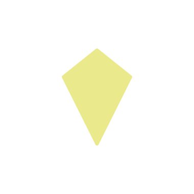 Canlı düz renkli uçurtma. Oyuncu ya da soyut tasarım projeleri için mükemmel.