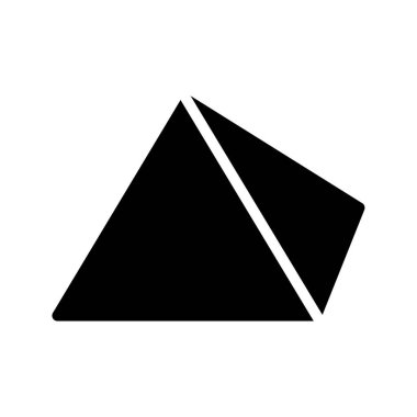 Kalın 3D piramit kabartması. Tarih, iş veya mimari kullanım için ideal.