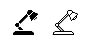 Odaklanmış ışıklandırma ve okuma alanları için tablo lambası simgesi ayarlandı