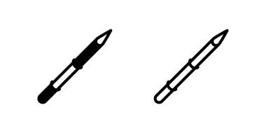 Bambu yazma aracının bir simgesi kalem ya da mızrağa benzeyen, özgünlüğü ya da antik kültürü sembolize eden.