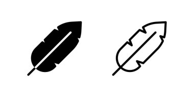 Bir muz yaprağı ikonu koleksiyonu, tropikal, doğa veya egzotik ortamları temsil eder..