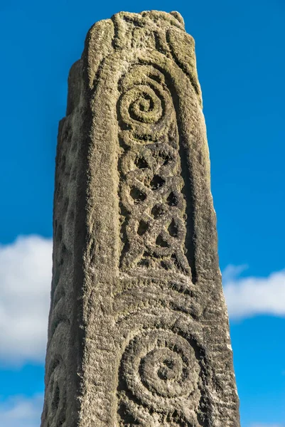 Anglo Saxon Stone Monument Bakewell Church Yard — Stock Photo, Image