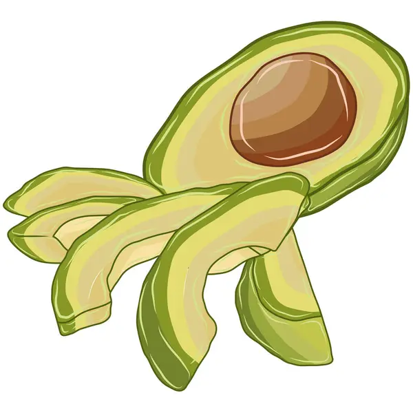 Olgun avokadolar küçük parçalara ayrılır..