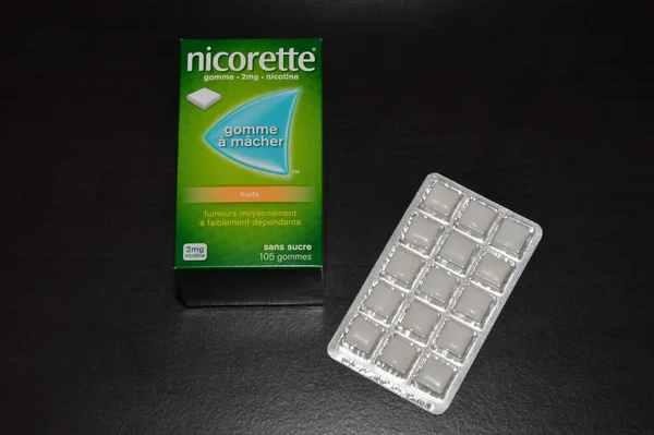 stock image Nicorette nicotine chewing gum 2 mg