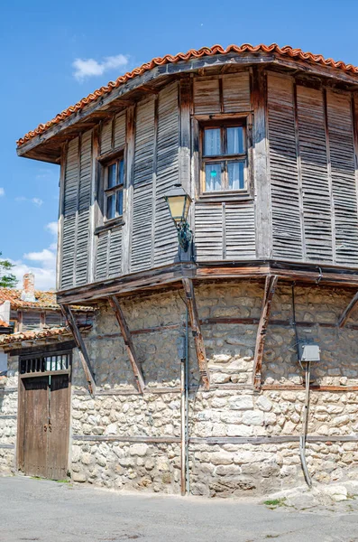Old House Nessebar Bulgaria House Made Stone Wood Black Sea — Stock Photo, Image