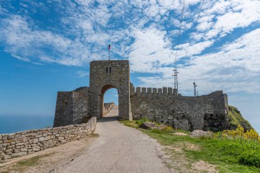 Medieval ruins on Cape Kaliakra, Black Sea, Bulgaria. Kaliakra Fortress, Bulgaria.