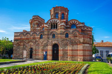 Nesebr, Bulgaria - May 1, 2016: Church of Christ Pantocrator in the Ancient City of Nesebar, Bulgaria. The Ancient City of Nesebar is a UNESCO World Heritage Site, Church in Nesebar Bulgaria,