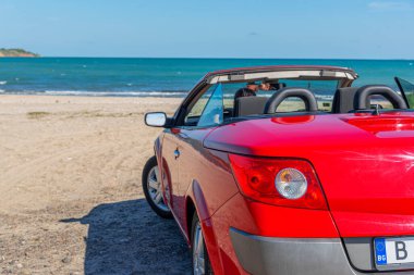 Nesebr, Bulgaria - May 1, 2016: Renault Megane II Coupe-Cabriolet on the seashore, in Nesebr, Bulgaria.
