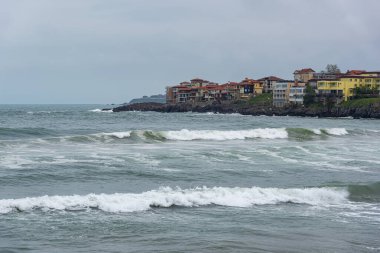 Süzebolu eski şehir, fırtına için görüntüleyin. Bulgaristan.