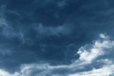 Overcast sky. Dark storm clouds before rain.