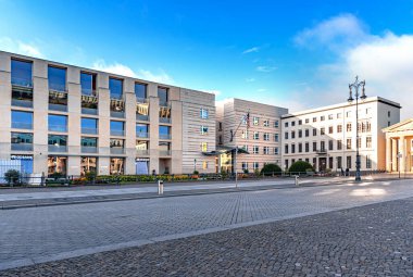 Berlin, Almanya - 21 Eylül 2015: Berlin 'de Pariser Platz
