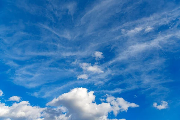 Fondo Azul Cielo Fondo Cielo Azul Con Nubes — Foto de Stock