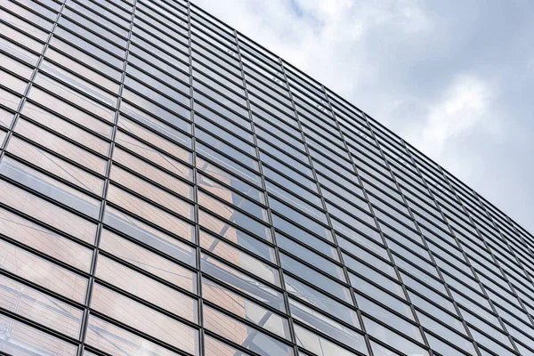 Die Glasfensterwand Eines Modernen Gebäudes — Stockfoto