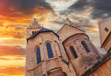 Çek Cumhuriyeti Prag 'daki Saint Vitus Katedrali. Prag - Kaledeki St. Vitus Katedrali.