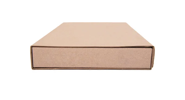 Cardboard Mail Box Isolated White Background — Stock Photo, Image