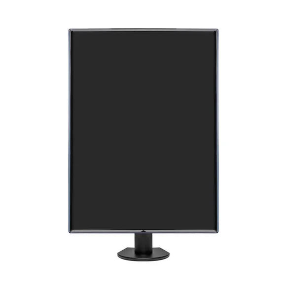 Monitor Desktop Metal Mount Vertical Position White Background — Stock Photo, Image