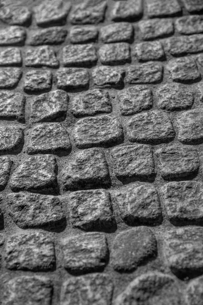 Old Cobblestone Road Top Aerial Drone View Abstract Background Old — Stock Photo, Image