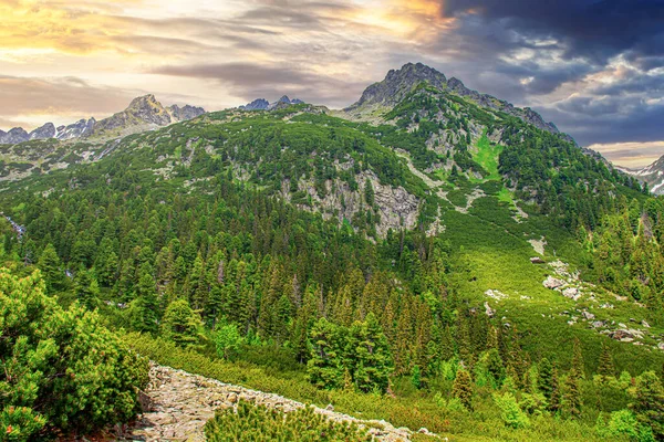 Rocky Mountains Tatrabergen Slovakien Europa — Stockfoto