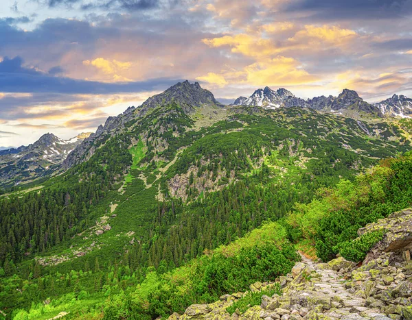 Skalnaté Hory Vysokých Tatrách Slovenská Republika Evropa — Stock fotografie
