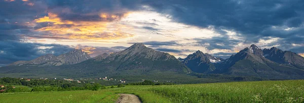 Hohe Tatra Der Slowakischen Republik Rocky Mountains Der Hohen Tatra — Stockfoto