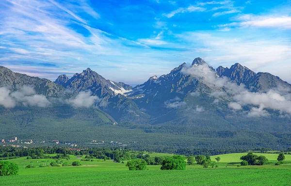 Slovak Cumhuriyeti Ndeki High Tatras High Tatras Taki Rocky Dağları — Stok fotoğraf
