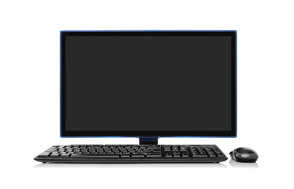 デスクトップコンピュータPcは白い背景に隔離された — ストック写真