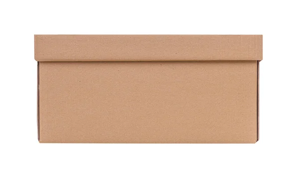 Caja Cartón Aislado Sobre Fondo Blanco — Foto de Stock