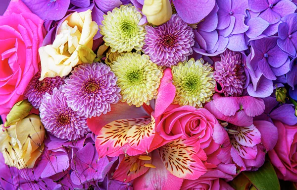 Bouquet Spring Flowers Close Background — Stock Photo, Image