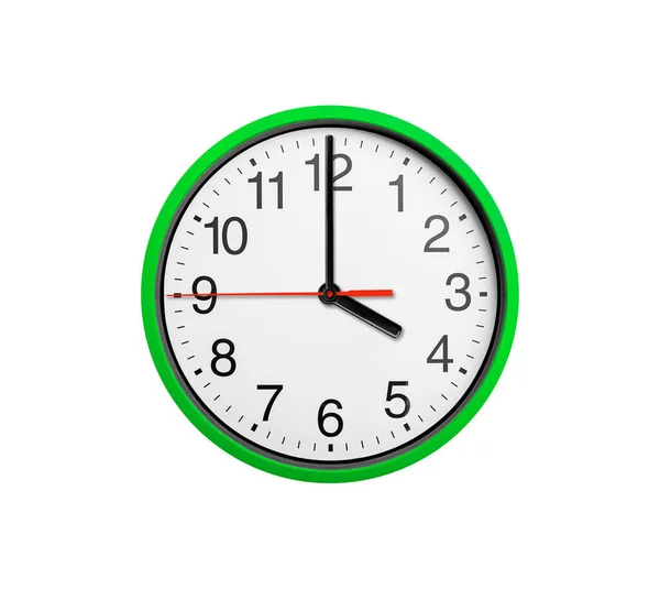 Cuatro Punto Reloj Reloj Redondo Con Flechas Aisladas Sobre Fondo —  Fotos de Stock