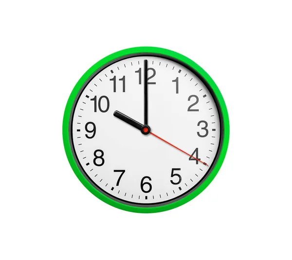 Dez Oclock Relógio Relógio Redondo Com Setas Isoladas Sobre Fundo — Fotografia de Stock