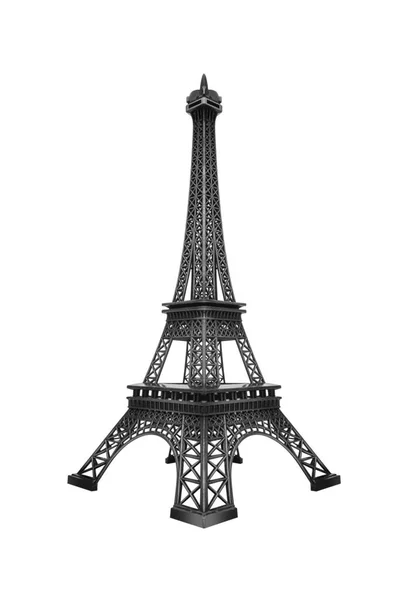 Eiffeltornet Modell Isolerad Vit Bakgrund — Stockfoto