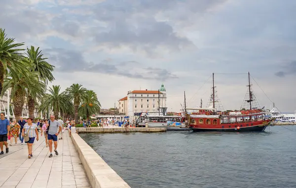 Split Croatia July 2023 Embankment Resort Town Split Summer — Stock Photo, Image