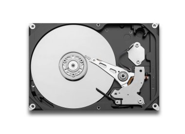 Sabit diski aç. Bilgisayar sabit diski HDD. Bilgisayar belleği.