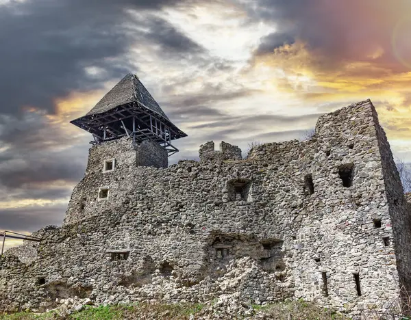 stock image Ruins of Nevitsky Castle. Uzhgorod, Ukraine