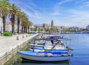 Hırvatistan 'ın Split kentinin seti.