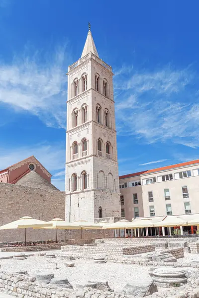 stock image Cityscape of old town of Zadar. Croatia, adriatic region of Dalmatia.