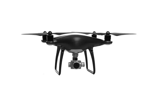 Fehér Alapon Izolált Drón — Stock Fotó