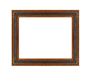 Beyaz arka plan üzerinde izole antika resim çerçevesi.
