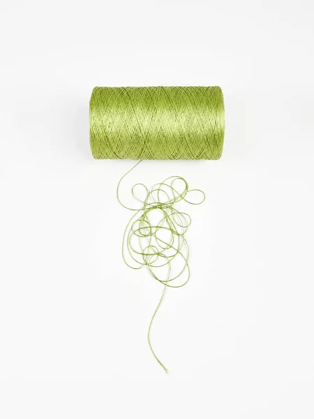 Yarn Rope Fabric White Background Isolated Style — Fotografia de Stock
